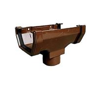 Marshall Tufflex Running Outlet for 114mm Squareline Gutter System RWSO1 White, Black, Brown, Clay Brown (Black)