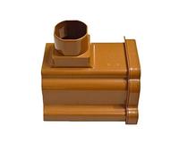Marshall Tufflex System Plus Ogee Guttering - Conservatory Gutter Parts - Caramel Right Hand Stop End Outlet - RWKO2CB