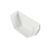 Marshall Tufflex White Square Guttering and Downpipe - Gutter and Pipe Fittings - Internal Gutter Stop End