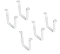 Marshall Tufflex White Square Guttering and Downpipe - Gutter Pipe Fittings Down Clips x 5