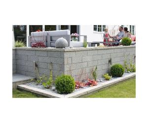 Marshalls Argent Coarse Textured Coping Stones - 600x272x50mm - Light Argent Coarse Textured Coping Stones