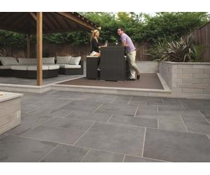 Marshalls Casarta® Riven Slate Paving Project Pack - Silver Grey 18.61m2 Brazilian Slate