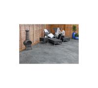 Marshalls Casarta Slate Paving - 800x395x20mm - Black Colour:: Black, Casarta Slate Premium Paving