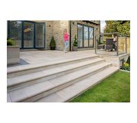 Marshalls Fairstone Sawn Versuro Bullnose Steps - 560x350x50mm Centre Sawn Versuro Bullnose Steps - 560x350x50mm Centre Stone (Pack of 30)