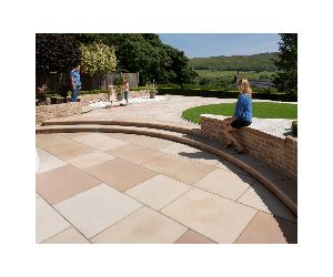 Marshalls Fairstone Sawn Versuro Paving Colour:: Autumn Bronze, Size:: Fairstone Sawn Versuro Paving