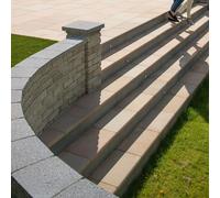 Marshalls Fairstone Sawn Versuro Step (Multi) - Centre Stone 560x350x5 Fairstone Sawn Versuro Step (Multi) - Centre Stone 560x350x50mm (Pack of 30)