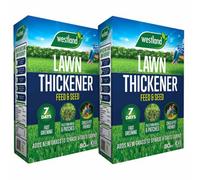Marshalls Garden Aftercut Lawn Thickener Twin Pack - Seed And Feed For 150 M² X 2 Total Coverage