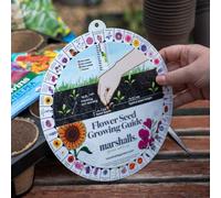 Marshalls Garden Flower Seed Guide Wheel - Waterproof Planner For 40 Flowers