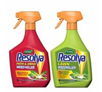 Marshalls Garden Resolva Weed Control Bundle - Path & Drive 1L And Lawn Weedkiller 1L