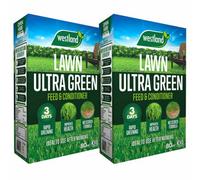 Marshalls Garden Ultra Green Lawn Feed & Conditioner 80Sqm X 2 - Twin Pack For 160Sqm Coverage