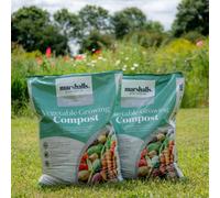 Marshalls Garden Vegetable Growing Compost 2 X 50 Litres, 60% Peat And Slow-Release Fertiliser