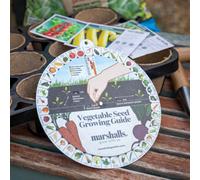 Marshalls Garden Vegetable Seed Guide Wheel - Waterproof Compact Growing Planner