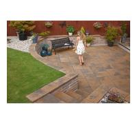 Marshalls Heritage Garden Paving - 450x450x38mm - Calder Brown Colour: Heritage Garden Paving - Single Sized Packs