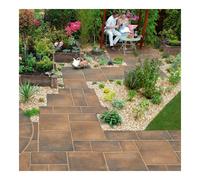 Marshalls Heritage Garden Paving - 450x450x38mm - Weathered Yorkstone Heritage Garden Paving - Single Sized Packs