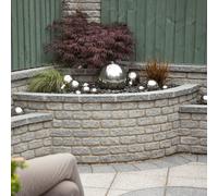 Marshalls Marshalite Rustic Finish Garden Walling - 220x100x65mm - Ash Marshalite Rustic Finish Garden Walling - Single Size Packs