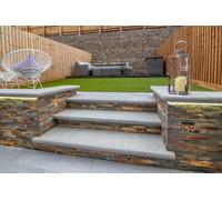 Marshalls Sawn Versuro® Centre Stone Pack Natural Stone Paving, Antique Silver Sandstone
