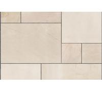 Marshalls Sawn Versuro® Paving 855 x 570 x 22mm Caramel Cream Quartzite Sandstone