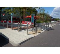 Marshalls Splayed External Radius 1m Concrete Kerb 915 x 255 x 125mm Natural