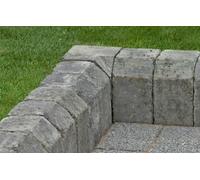 Marshalls Tegula 90 Degree Internal Return Driveway Kerb 130mm Pennant Grey