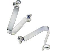 MARSHALLTOWN 12197 Double Button Clips - Pack of 12 Handle Adapters for 1¾" Push-Button Handles, Secure Connection for Concrete Tool Extensions, Durable USA-Made Construction