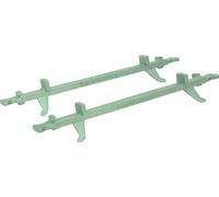 MARSHALLTOWN 16650 QLT Rock Face Line Stretchers - Adjustable 8-12" Cast Aluminum Stretchers for Mason’s Line, Durable Guides for Straight Brick & Block Work