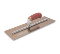 Marshalltown 16x5in PreWorn Gold Stainless Steel Finishing Trowel M4713DFDL, Red