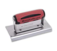 Marshalltown M176D Durasoft Grip Cement Edger 6" x 3" - Burgundy/Steel
