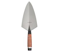 MARSHALLTOWN Philadelphia Brick Trowel, 279 x 140 mm Masonry Tool, Leather Handle, Made in The USA, 19L11