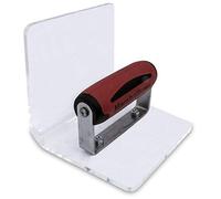 Marshalltown 4265D 5 5/8 x 5 x 5 Acrylic Cove Tool 1/2R DuraSoft Handle, Clear, 143x127x127 mm