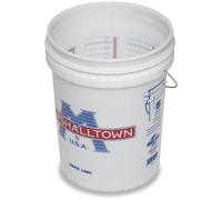MARSHALLTOWN 5 Gallon Bucket, Single, Package with Lid Options, Durable 90 Mil Plastic, Made in The USA, 5G