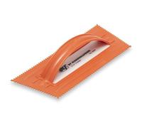 MARSHALLTOWN 6262 10-Inch by 4-1/4-Inch Plastic Notched V Orange Trowel