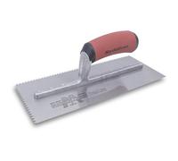 Marshalltown Notched Serrated Plasterers Trowel M701SD V 3/16 in - Durasoft Handle, 11 x 4-1/2 in