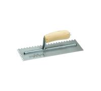 Marshalltown 702S Square Notched Trowel - Wooden Handle