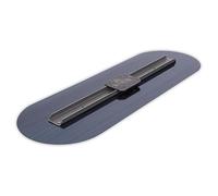 MARSHALLTOWN BG36 Blue Gliders - 36" Blue Steel Concrete Finishing Tool, Round End, 12-3/8" Wide Blade, Strong C-Channel Design, Compatible with Adjustable Tilt Brackets