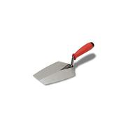 Marshalltown BKTSG75SS 7 1/2-Inch Bucket Trowel -Stainless Steel with Red Soft Grip