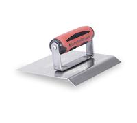 MARSHALLTOWN Chamfer 6-Inch x 6-Inch Stainless Steel Hand Edger, 3/4-Inch Lip, DuraSoft Handle, 483CH