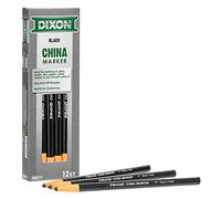 Dixon China Marker, Black, Dozen, 12 Count (Pack of 1)