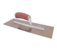 Marshalltown DuraFlex Finishing Trowel, 14 x 5 Inch, 9 3/4 Inch Mounting, DuraSoft Handle, Made in The USA, Plaster and Drywall Finishing Tools, 4471DFD