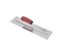 Marshalltown Finishing Trowel, 40.6 x 10.2 cm, High Carbon Steel Blade, DuraSoft Curved Handle, Xtralite Mounting, MXS66D