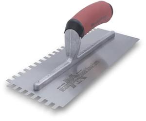 MARSHALLTOWN Flooring & Tiling Notched Trowel 1/4 X 3/8 X 1/4 Square