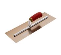 Marshalltown Pre-Worn Finishing Trowel MPB7GSD Permashape Gold Stainless Steel DuraSoft 12 x 5 in