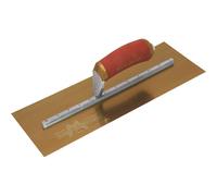 Marshalltown Gold Stainless Steel Pre-Worn Plasterers Trowel 13" 5"