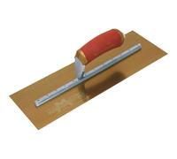 Marshalltown Gold Stainless Steel Pre-Worn Plasterers Trowel 14" 5"