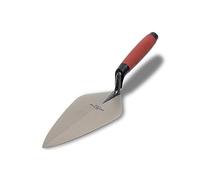 MARSHALLTOWN London Brick Trowel, 229 x 108 mm, DuraSoft Handle | Lays Brick, Block and Stone, Forged High Carbon Steel Blade, 229 x 108 mm London Pattern, DuraSoft Handle, 33 9FG