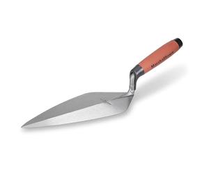 MARSHALLTOWN London Brick Trowel, 279 mm, Assembled in USA | Lays Brick and Block, Forged One Piece High Carbon Steel, Taper Ground, 279 x 124 mm, DuraSoft Handle, 33 11FG