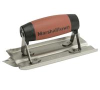 Marshalltown Cement Edger M180D – Stainless Steel, Durasoft Handle, 6 x 3 in