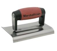 Marshalltown M136D Cement Edger Curved End DuraSoft Handle 6 x 3in