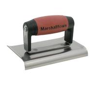 Marshalltown M136D Cement Edger Curved End Durasoft Handle 6 X 3In Multi Colour (150 X 75mm (6 X 3In))