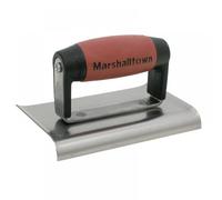 Marshalltown M136D Cement Edger Curved End DuraSoft Handle 6 x 3in M/T136D