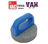 Marshalltown Round Rubbing Brick M16533 - 6 in (150 mm) - 20 Grit - With Handle